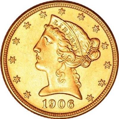 $5 Gold Half-Eagle Liberty Type