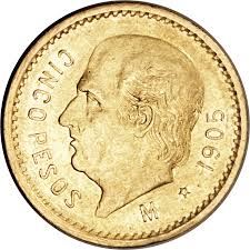 Gold Mexican 5 Peso