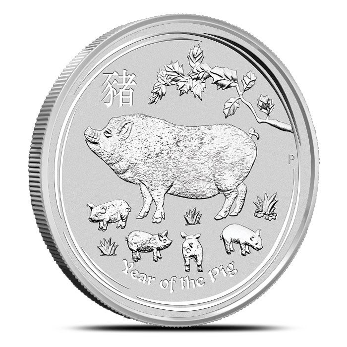 2019 1 oz Silver Year of the Pig