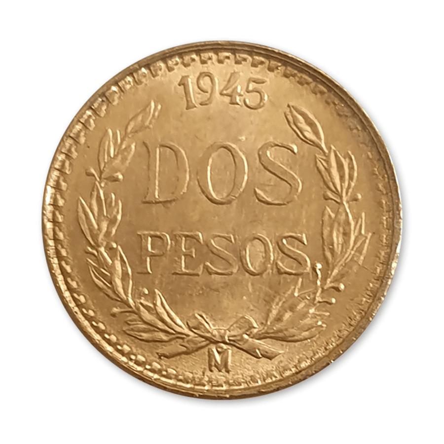Gold Mexican 2 Peso