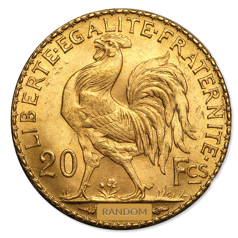 20 Franc Gold Rooster