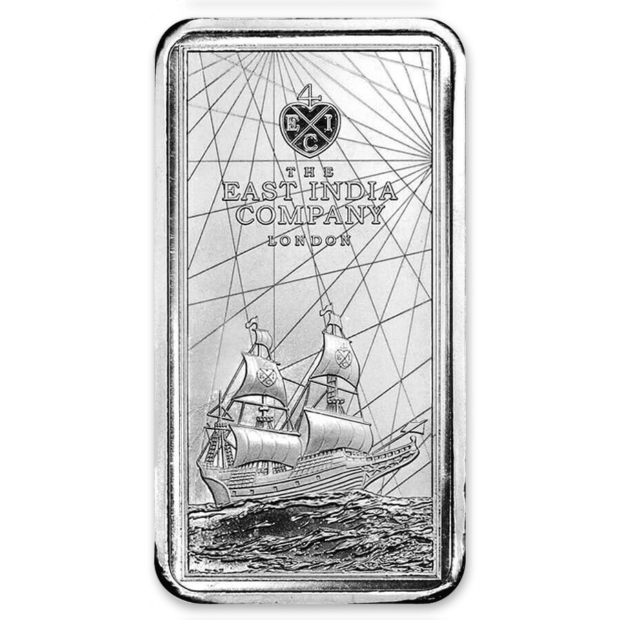 10 oz Silver St. Helena Bar East India Co