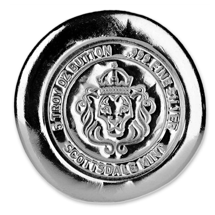 5 oz Silver Button Scottsdale Mint