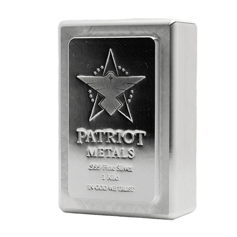 1 Kilo Silver Stackable Bar