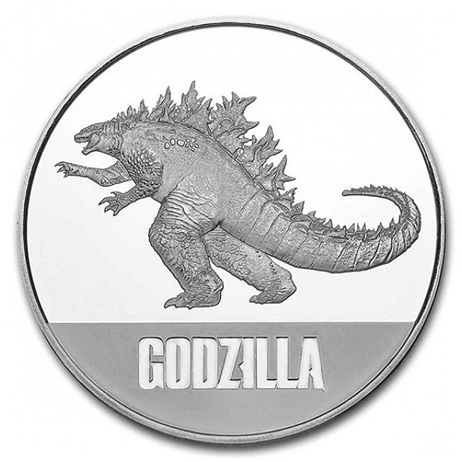 1 oz Godzilla Silver Coin 2021