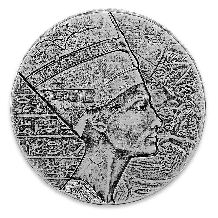 5 oz Queen Nefertiti Egyptian Relic Silver Coin 2017