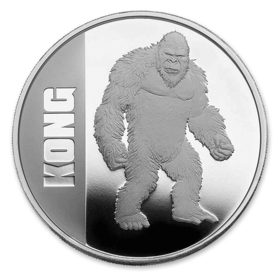1 oz King Kong Silver Coin 2021