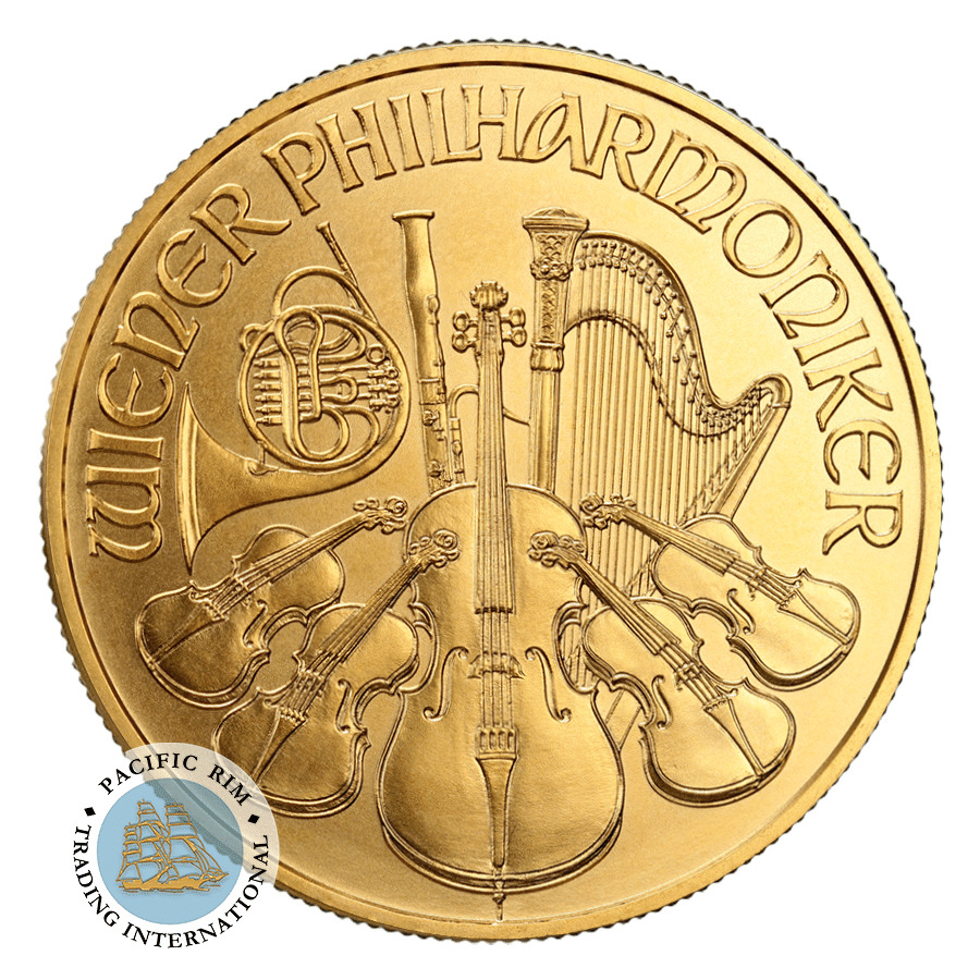 1/2 oz Gold Philharmonic BU