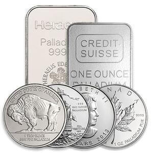 Palladium Bullion Coins / Bars