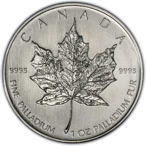 Palladium Maples Leaf Coins
