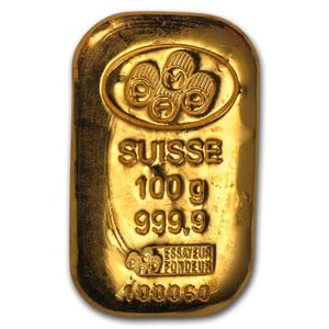100 Gram Gold Bars