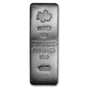 100 oz Silver Bars
